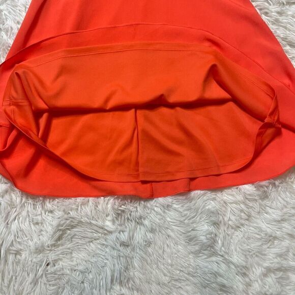 GUESS Orange Dress Mini Cut Out Lattice A-Line Size 2 XS Party Sleeveless Neon - Picture 5 of 13